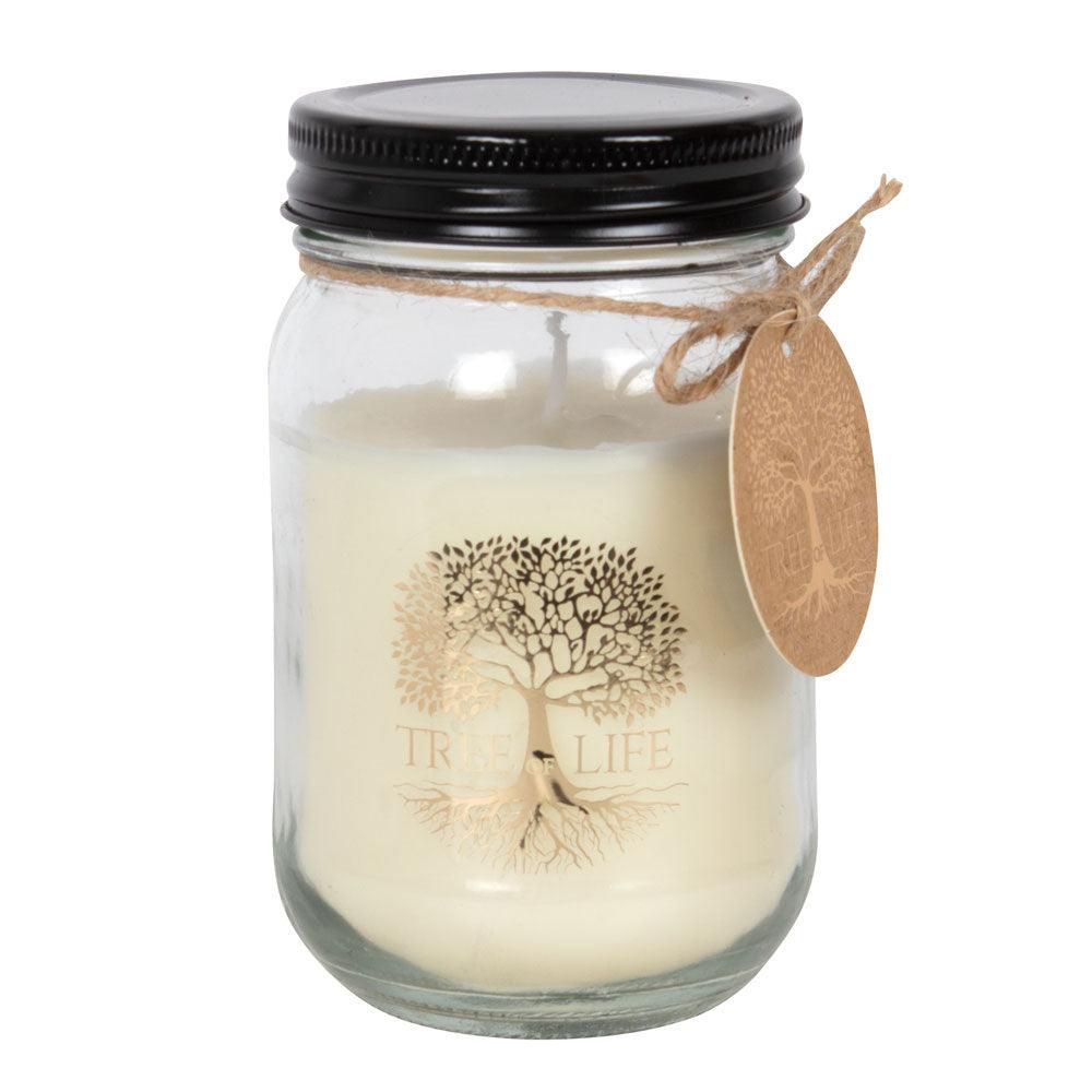 12cm Gold Tree of Life Candle Jar