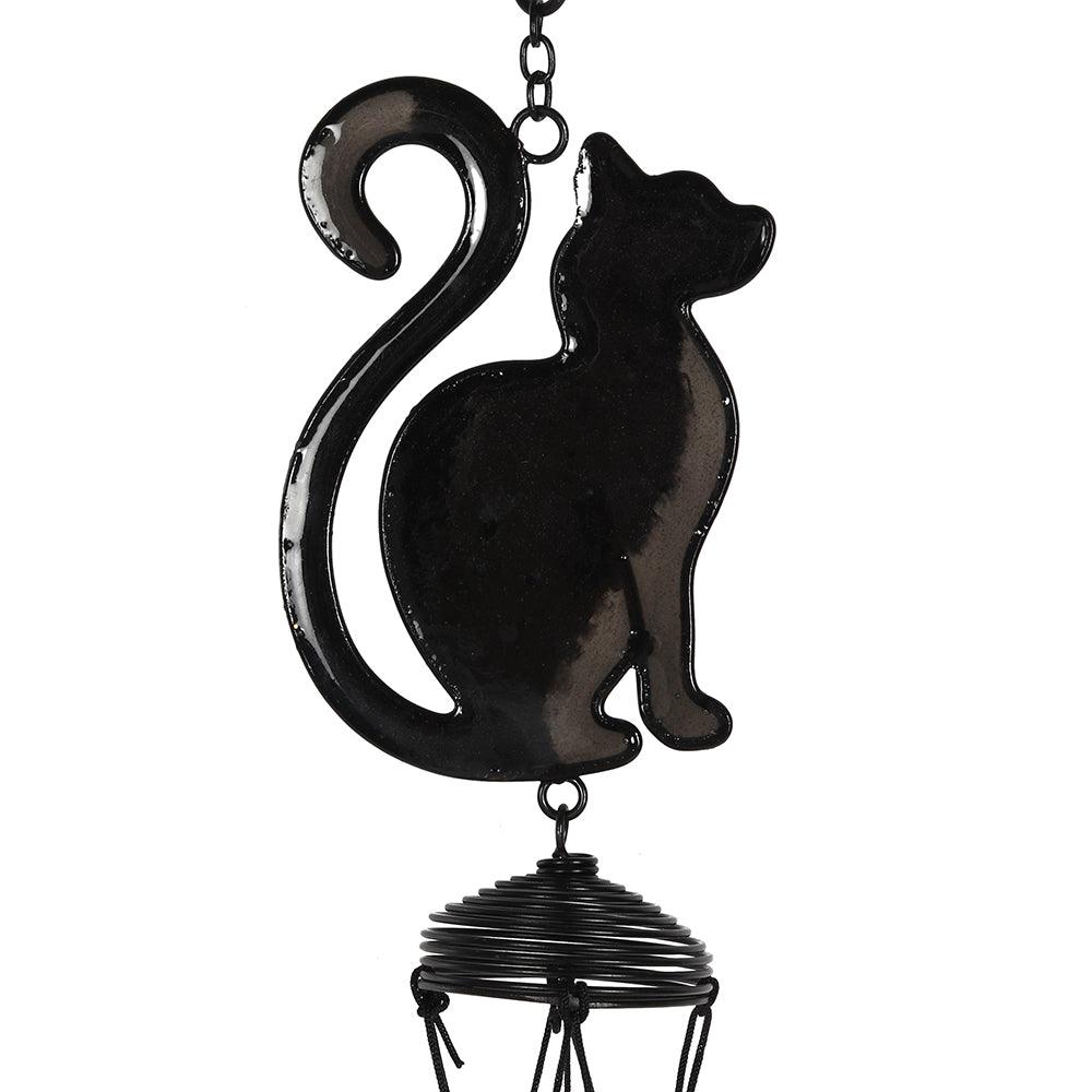 Black Cat Profile Windchime