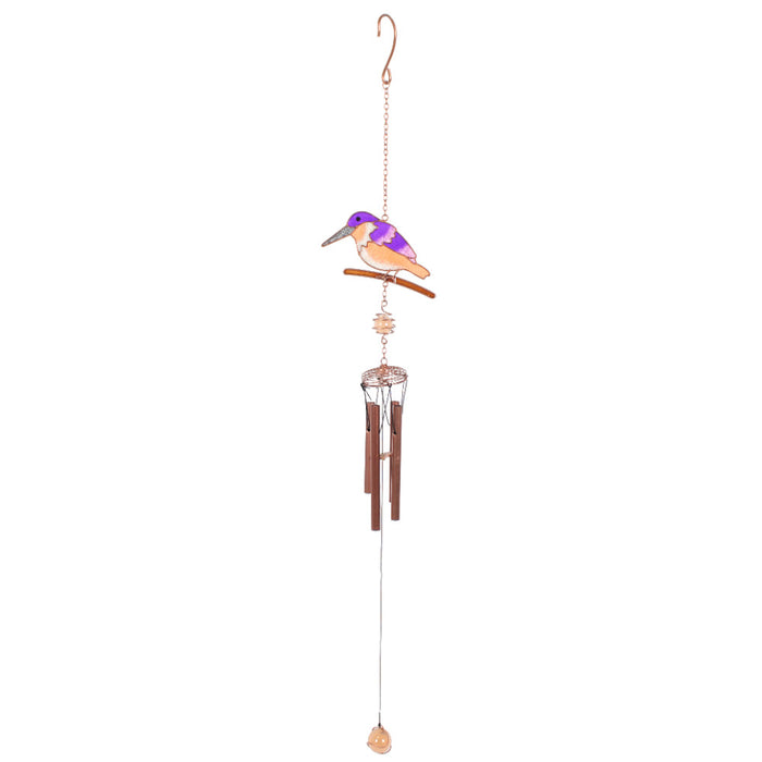 Purple Kingfisher Wind Chime