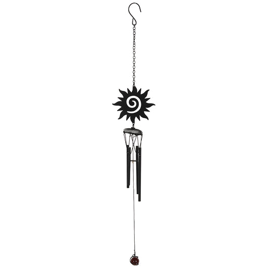 Black Sun Cutout Windchime