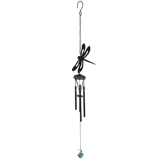 Black Dragonfly Cutout Windchime