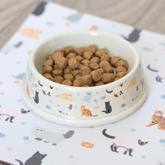 Cat Print Food Bowl