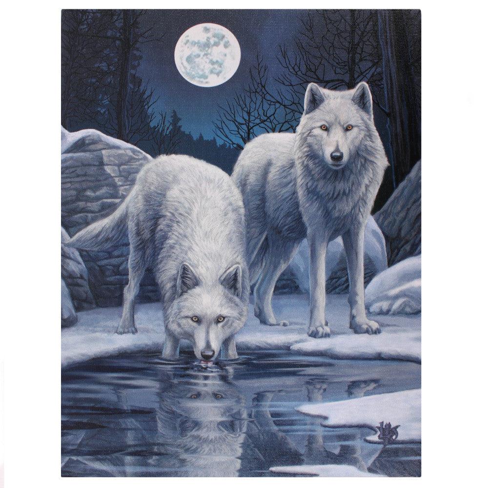 19x25cm Winter Warrior Canvas Plaque by Lisa Parker