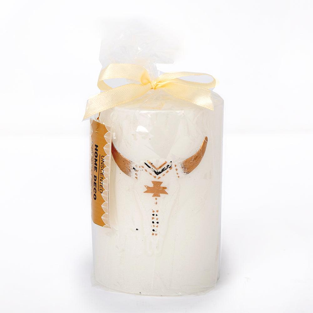 10cm Wild Spirit Bull Pillar Candle